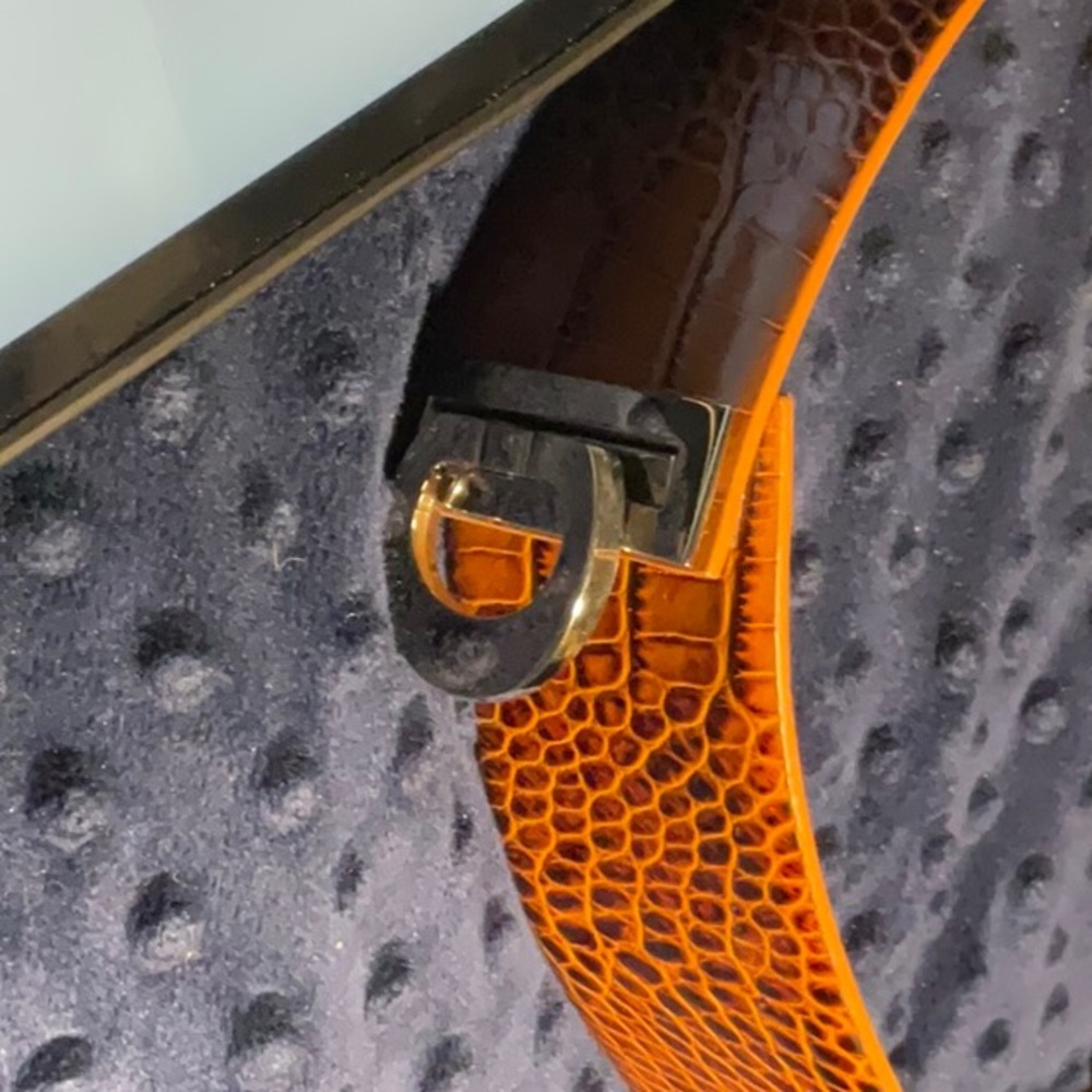 W.Kleinberg genuine glazed leather belt